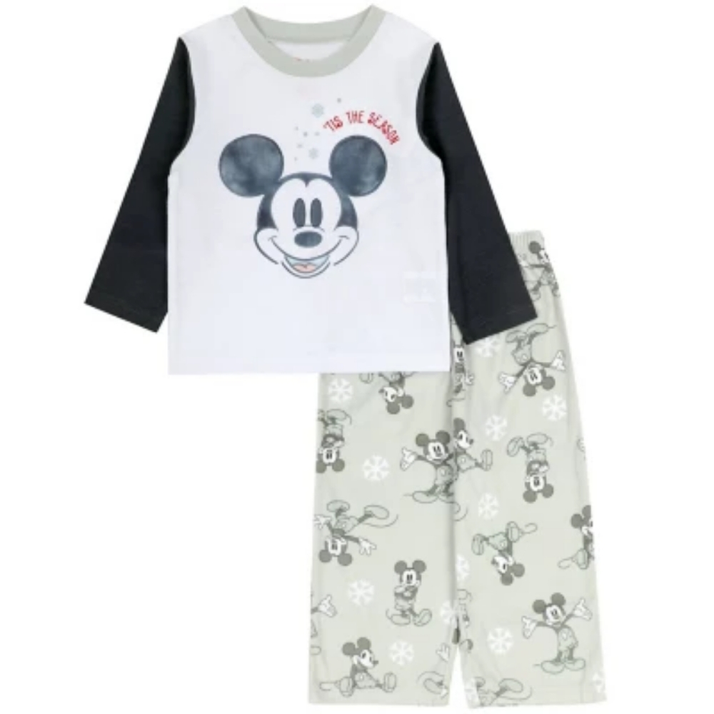 Disney Mickey Mouse Kids Pajama Set, Sizes 6 and 10, NWT